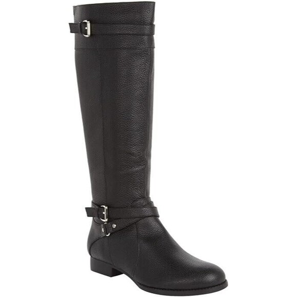 Comfort View The Janis Tall Double Buckle Knee High Boots Size 8W - Picture 1 of 5